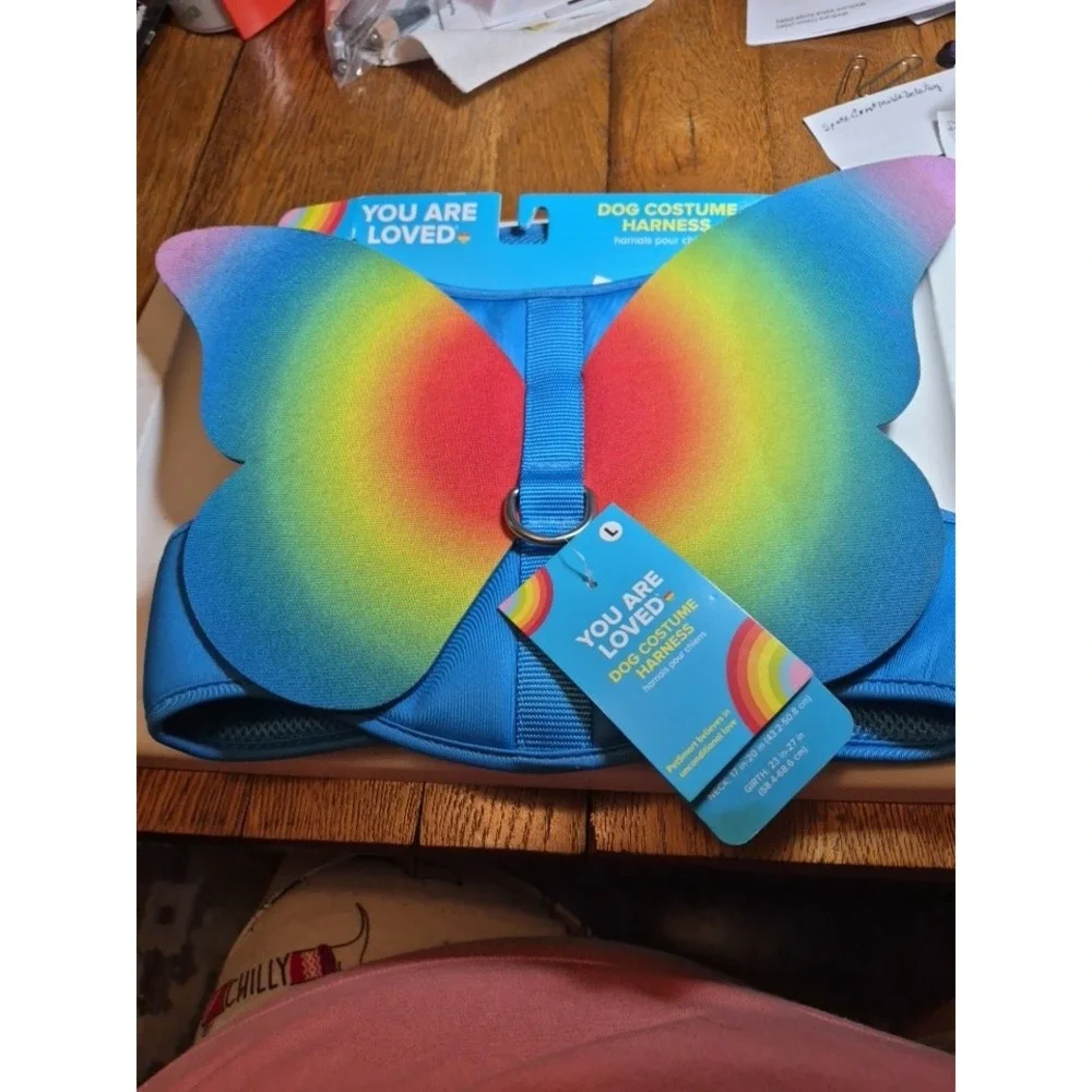 Butterfly Dog Harness large New Dog Halloween Costume Fairy Dog